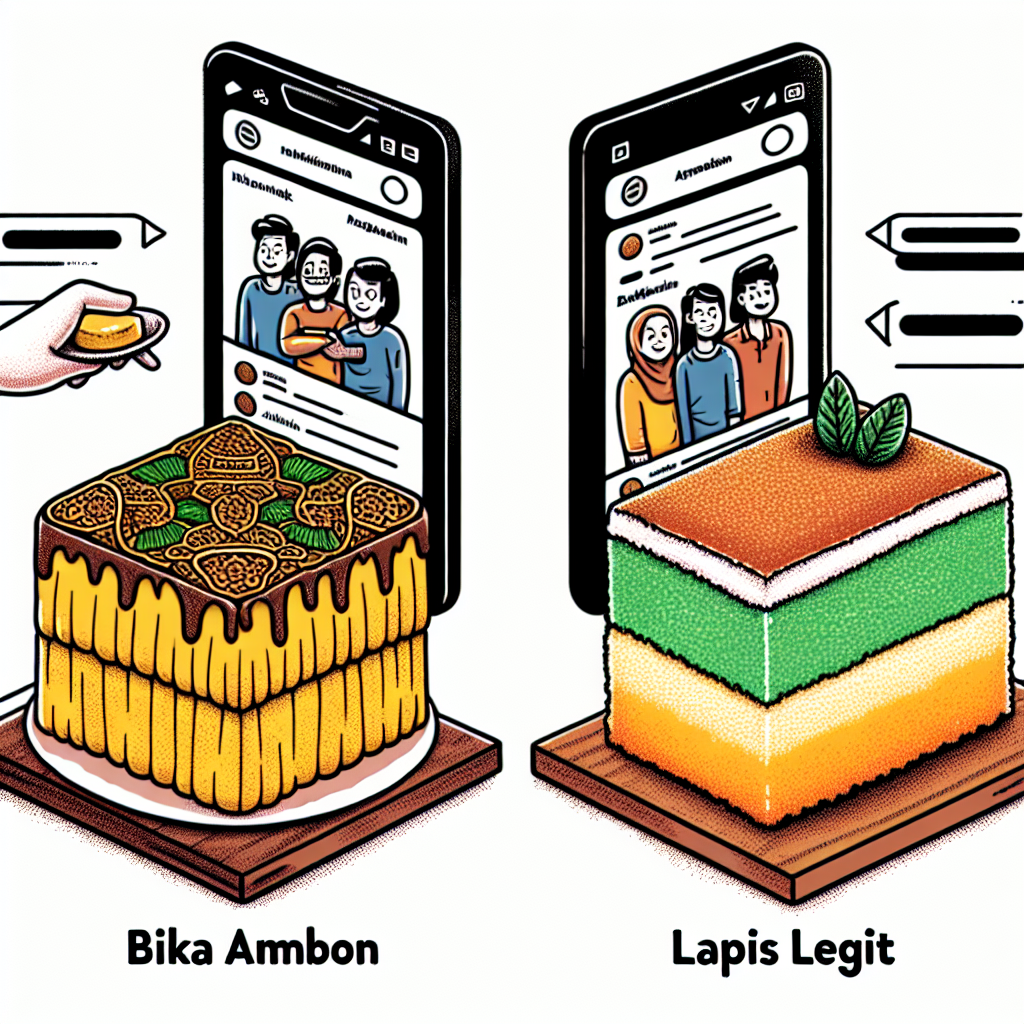 Bika Ambon vs Lapis Legit: Kue Legendaris Mana yang Lebih Banyak Dicari di Medsos?